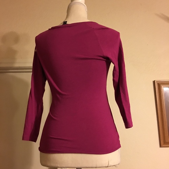 Bebe Sport fuchsia pink casual soft light top - Picture 2 of 6